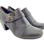 Wearever Wear.Ever (7.5) Calida Espresso Brown Faux Leather Chunky Loafer Ankle Boots Photo 0