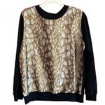 Dries Van Noten Women's Sweatshirt Black and Gold Sz Medium Photo 0
