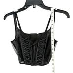 Victoria's Secret Dream Angels Corset Top Womens M Black Unlined Lace Up Romantic Photo 8