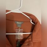 NWT Flannel Shacket Fleece Warm Soft Teddy Jacket Button Size L Orange Brown New Size L Photo 2