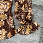 Shyanne  Floral Blouse - Brown and Gold Photo 5