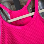 FP Movement Happiness Runs Long Cropped Tank Top ribbed workout sports bra neon Silver Size L Photo 2