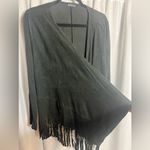 MHeartM Vintage Fringe Open Cardigan Black Size Small Western Photo 1
