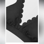 Cupshe Black Scalloped V-Neck High-Waisted Bikini New With Tags. Photo 6
