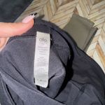 Alo Yoga  7/8 Player Leggings M Black Olive Green Striped Mesh Activewear Women Photo 3