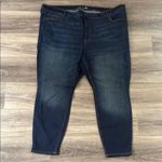 Old Navy Blue Skinny Jeans 28 with Natural Fading Dark Wash Mid Rise Rockstar Photo 0