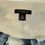 Ann Taylor Floral Print Top Pleated Cap Sleeve Blouse XS Photo 1