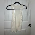 Frenchi Ivory Beaded Embroidered Floral Tank Top Photo 5