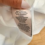 Nanette Lepore  White Button Front Puff Sleeve Belted Midi Dress Size 8 Photo 5