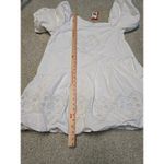 RHODE‎ Martina Dress XL White Heart Eyelet One Shoulder Puff Sleeve Cotton NWT Photo 10