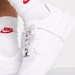 Nike NWOT  Triple White Air Force One Platform Sneakers Photo 1