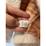 Aerie  Women’s Vest Plaid Flannel Lined Thick Sherpa LG Snap Pockets Cream Sz XS Photo 5