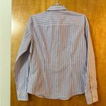Brooks Brothers  Fitted Shirt All Supima Cotton Button Up Lavender Purple Stripe Photo 5