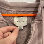 American Eagle  Women's Mauve Pink Oversized Quarter Zip Photo 6