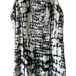Cynthia Rowley Women’s Abstract Pattern Black White Lined Linen Dress Size 4 Photo 0