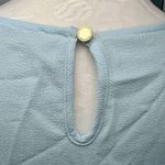 Marc New York  Ruffle Bell Sleeve Blouse Light Blue Black Trim Small Photo 6