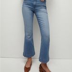 Veronica Beard  Carson Ankle Flare High-Rise Washed Denim Jeans Size 27 Photo 1