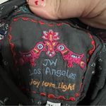 Johnny Was JW LA Gray Floral Embroidered Boho Peasant Dress Photo 6