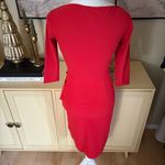Chiara Boni  La Petite Robe Red Charisse Sheath Midi Dress Size 38 / Small Photo 5