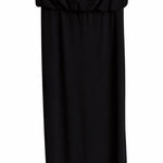 R & M Richards  Beaded Black party cocktail Dress Size 6 sexy Side Slit Photo 0