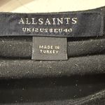 All Saints beta shimmer top cropped Black Women's Top size 8 Photo 7