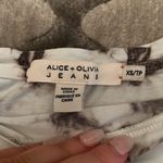 Alice + Olivia  Black and White Tie Dye Shirt Photo 1