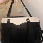 Elegant Black and White Laptop Tote Photo 2