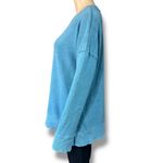 Time and Tru Womens Tunic Sweatshirt Oversized Long Sleeve Teal Medium 8 10 Green Photo 3