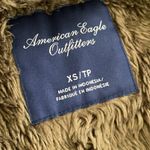 American Eagle  Parka With Hood Military Green Faux Fur Quilted Lined Size XS Photo 8