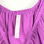 Fabletics  XS Romper Perforated Legs‎ Purple Off Shoulder Short Sleeve 1304 Photo 8