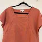 Madewell Texture & Thread Square-Neck Dress in Afterglow Red Size M Photo 4