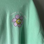 Urban Outfitters  Mint Green “Have a Nice Day” Daisy Graphic Hoodie Size S/M Photo 1