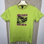 Diesel T-DIEGOS-K33 lime green short sleeve graphic shirt unisex size Small Photo 1