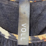 Voll Animal Print Trimmed Black Baby Doll Dress Size XL Photo 2