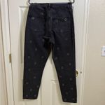 Topshop  Alien Rhinestone Mom Straight leg Jeans Black Grunge Emo Street Unique Photo 7