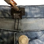 Rue 21 Jeans Womens 9 Floral Print Tapered Ankle Retro Boho Blue Stretch Denim Photo 3