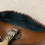 Liz Claiborne Medium Brown Crossbody with Dark Brown Trim and Two Twillies EUC Photo 9