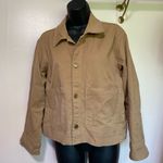 DL1961 Tan Utility Jacket with Collared Neckline Photo 1