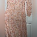 Tommy Hilfiger Paisley Chiffon Midi Dress 2 Garden Party Peasant Bishop Sleeves Photo 12