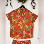 Ralph Lauren Lauren Hawaiian Flora Print Button Up Linen Shirt/Shorts Sz 10/L Photo 1
