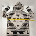 American Eagle Outfitters Sweater Sz XS Hooded Aztec Brown Tan Pullover Knitted Photo 3