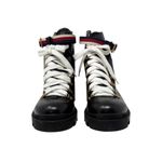 Gucci Trip Sylvie Lug Sole Leather Combat Chelsea Boots Black Size 41 Photo 1