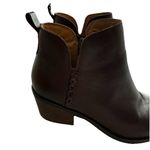 Earth Women’s 6.5 Marisole Block Heel Slip On Zipper Brown Leather Ankle Boots Photo 6