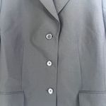 Petite Sophisticate Stretch 96% Wool Black Basic Blazer Single Breasted Sz 8/MD Photo 3