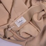 Wilfred Aritzia Aperature Tie Back Squareneck Japanese Crepe Mini Dress Beige 2 Photo 2