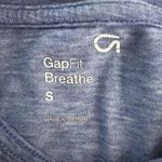 Gap Fit Shirt Women Small Blue Open Back Casual Updated Basic Lounge Athleisure Blue Photo 5