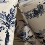 BELLE KIM GRAVEL WO SIZE 3X WHITE WITH BLUE TROPICAL DESIGN DENIM JACKET EUC Photo 8