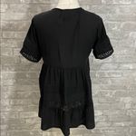 Maeve  Black Tiered Lace Tunic Photo 4