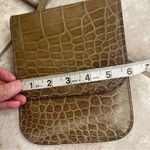 Punto Fibbia Made in Italy Snake Croc Embossed Crossbody Purse Euc Green small Photo 2