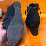 Arizona Jeans Women’s black wedges lace up EUC 7M Photo 4